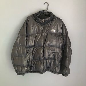 the north face shiny puffer